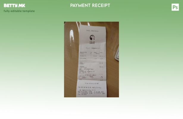 Модерен стил Шаблон за проверка на плаќање на компанијата Adnoc